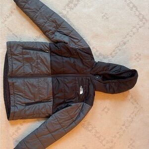 The North Face Kids Black and Gray Puffer Jacket